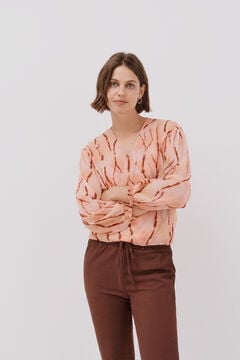 Cortefiel Blusa decote bico