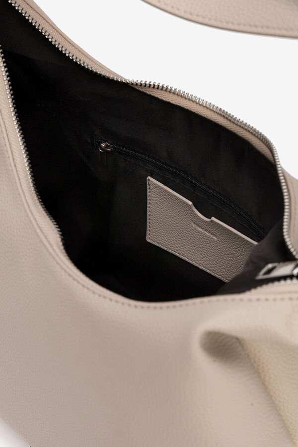 Vilanova Bolso de Hombro Efecto Piel Beige