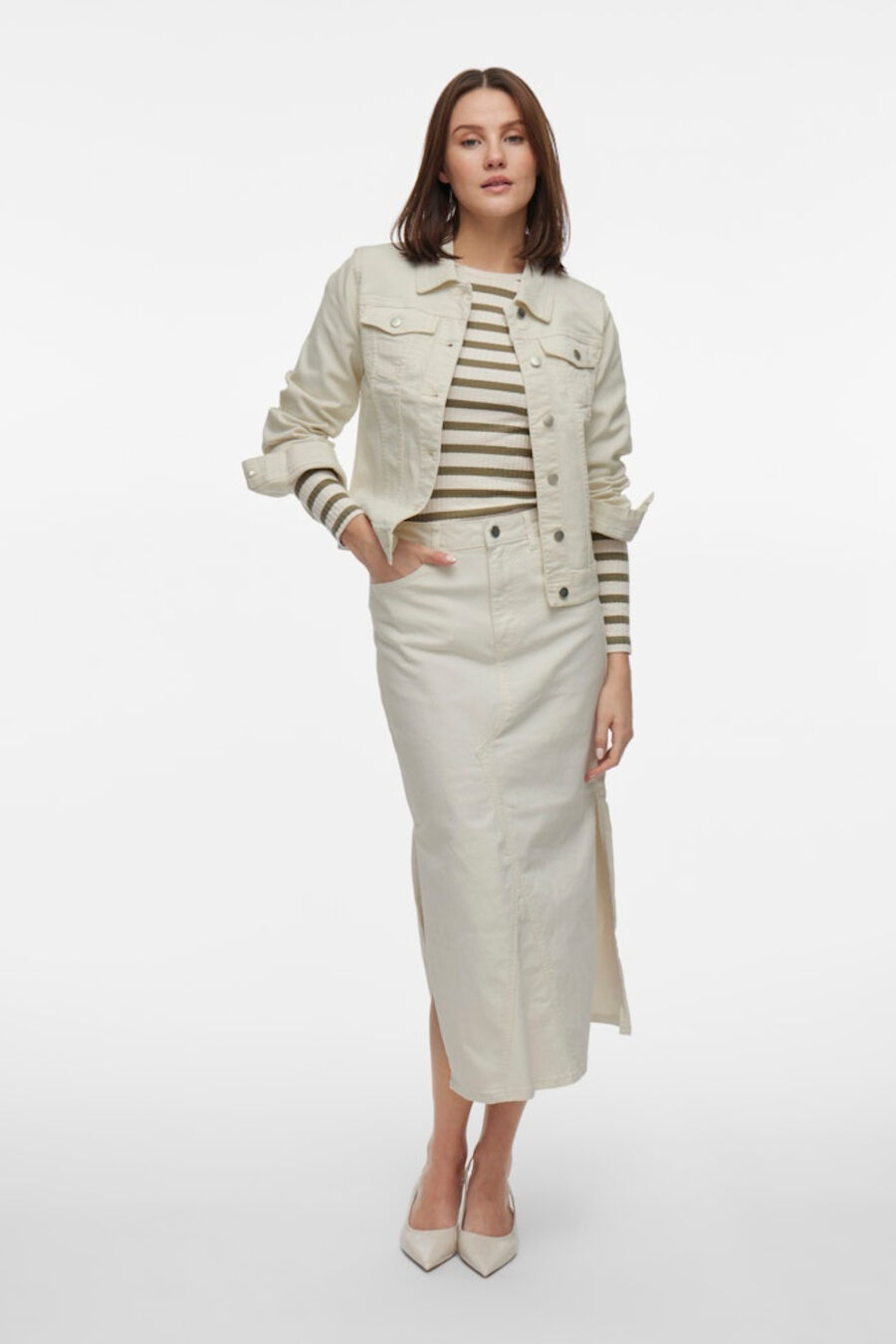 Cazadora vaquera de algodón