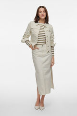 Vila Cazadora vaquera de algod&oacute;n Blanco