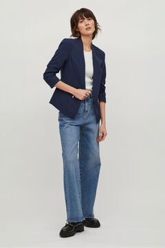 Vila Blazer de mulher ajustado Azul