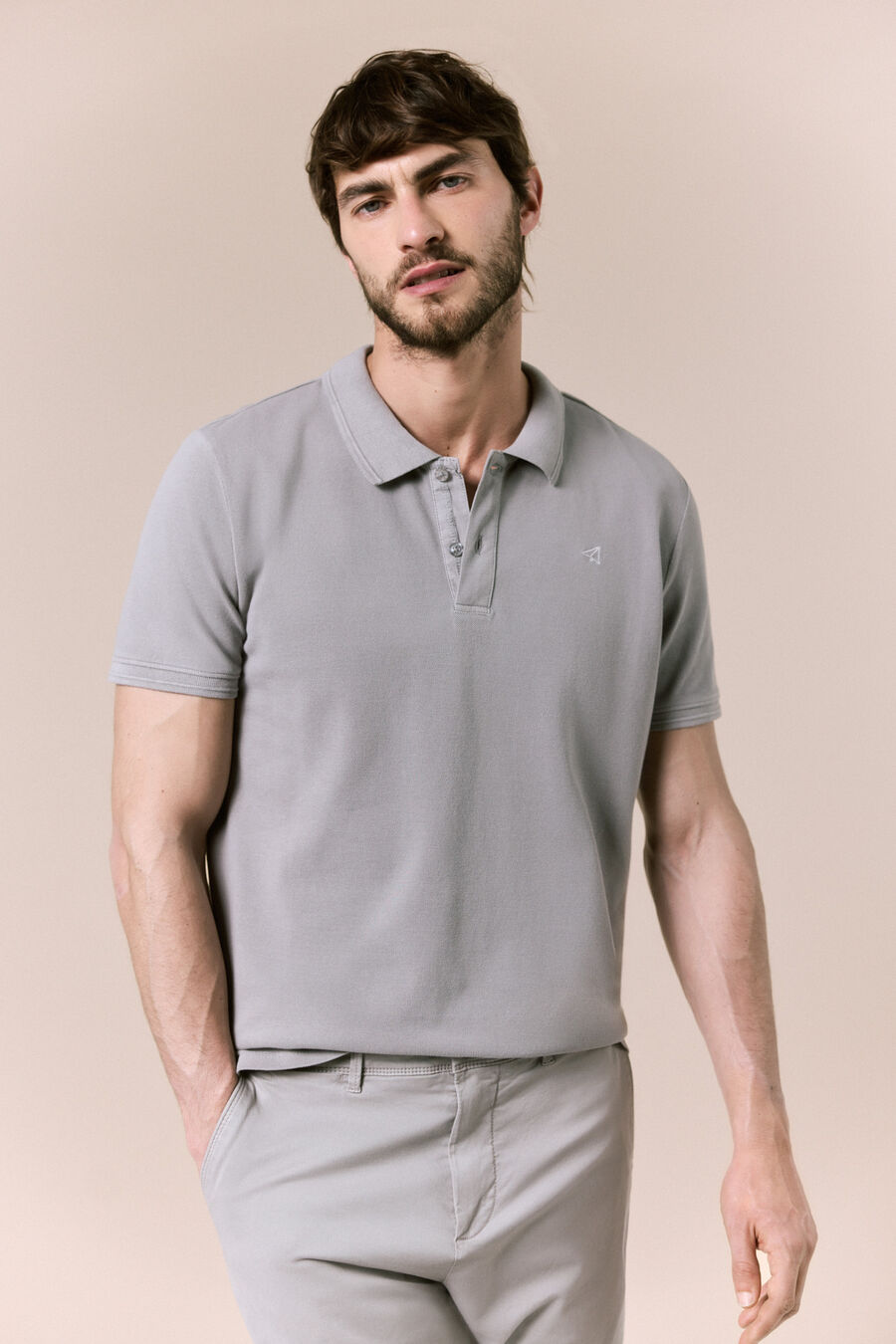Polo básico piqué lavado