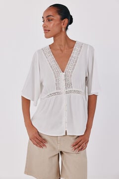 Cortefiel Blusa encaje