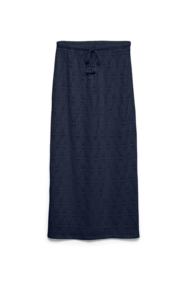 Vero Moda Falda midi con calados Azul marino