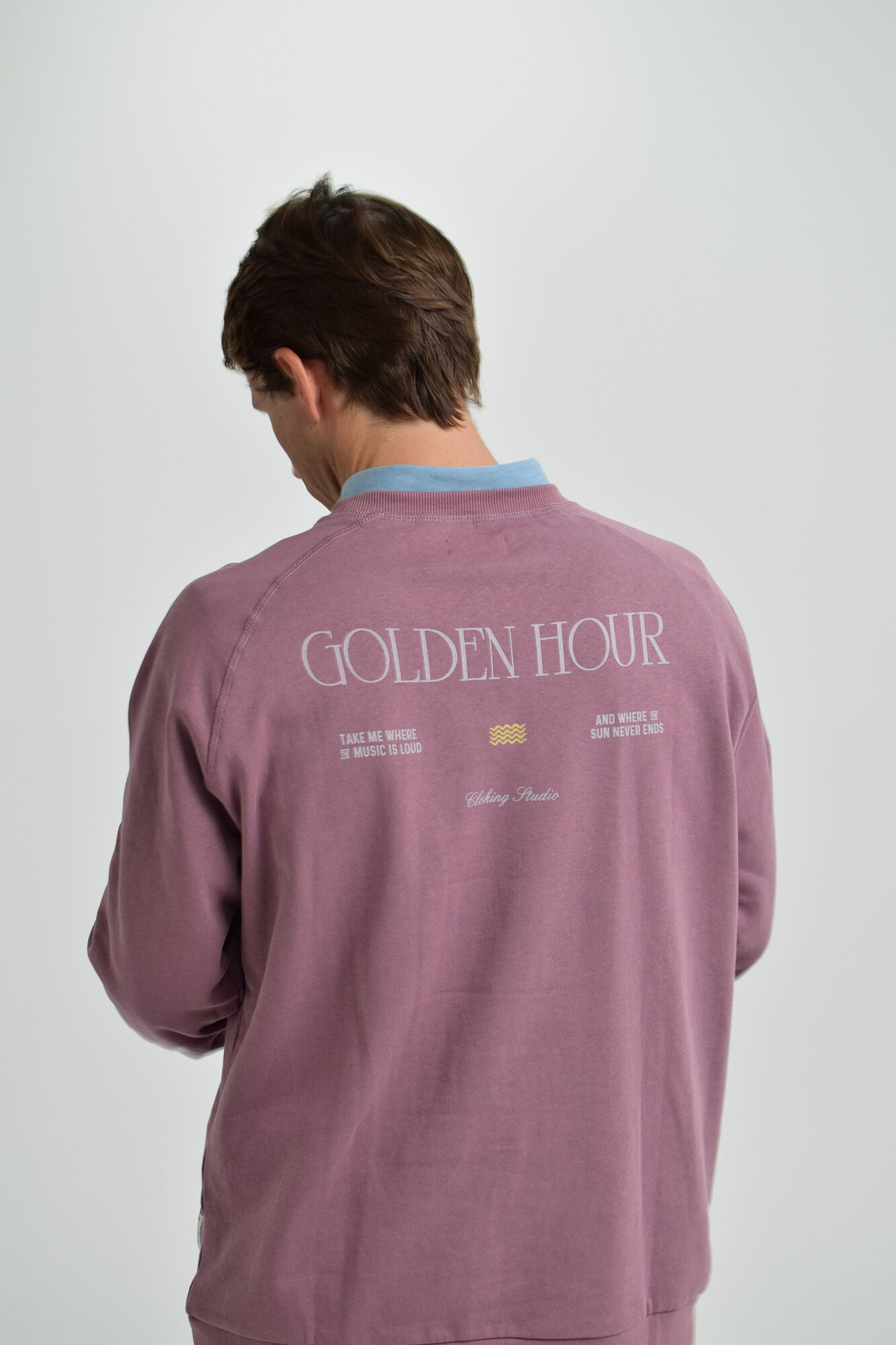 Cloking Sweatshirt lavado Golden Hour