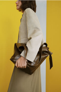 Cortefiel Bolso bucket nudo lazo