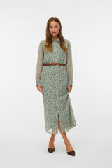 Vero Moda Vestido midi de gasa Green