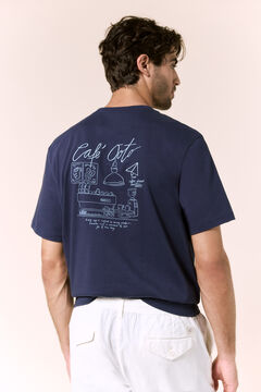 OOTO Camiseta gr&aacute;fica lavada