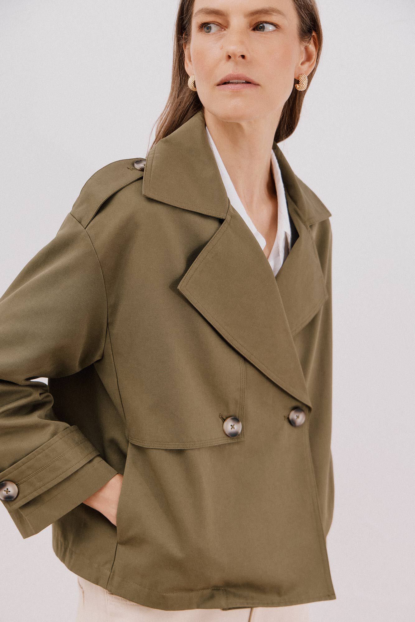 Cortefiel Gabardina corta