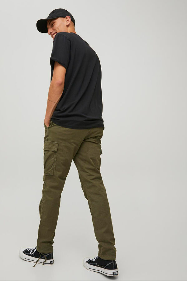Jack & Jones Pantal&oacute;n cargo regular fit Verde oscuro