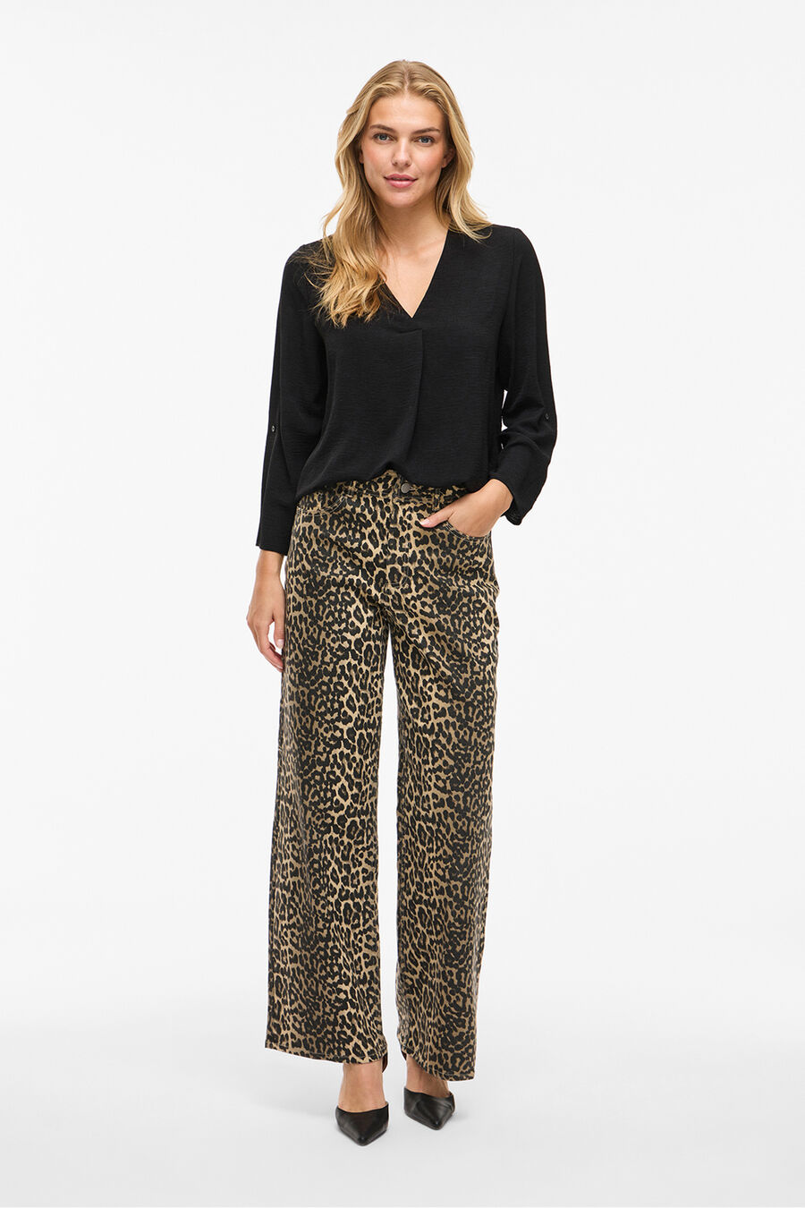 Blusa de manga media