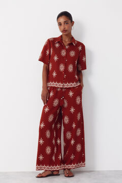 Cortefiel Camisa manga corta estampada