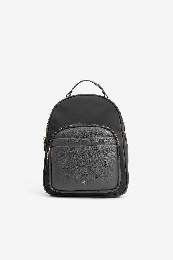 Vilanova Mochila Efecto Piel Negro