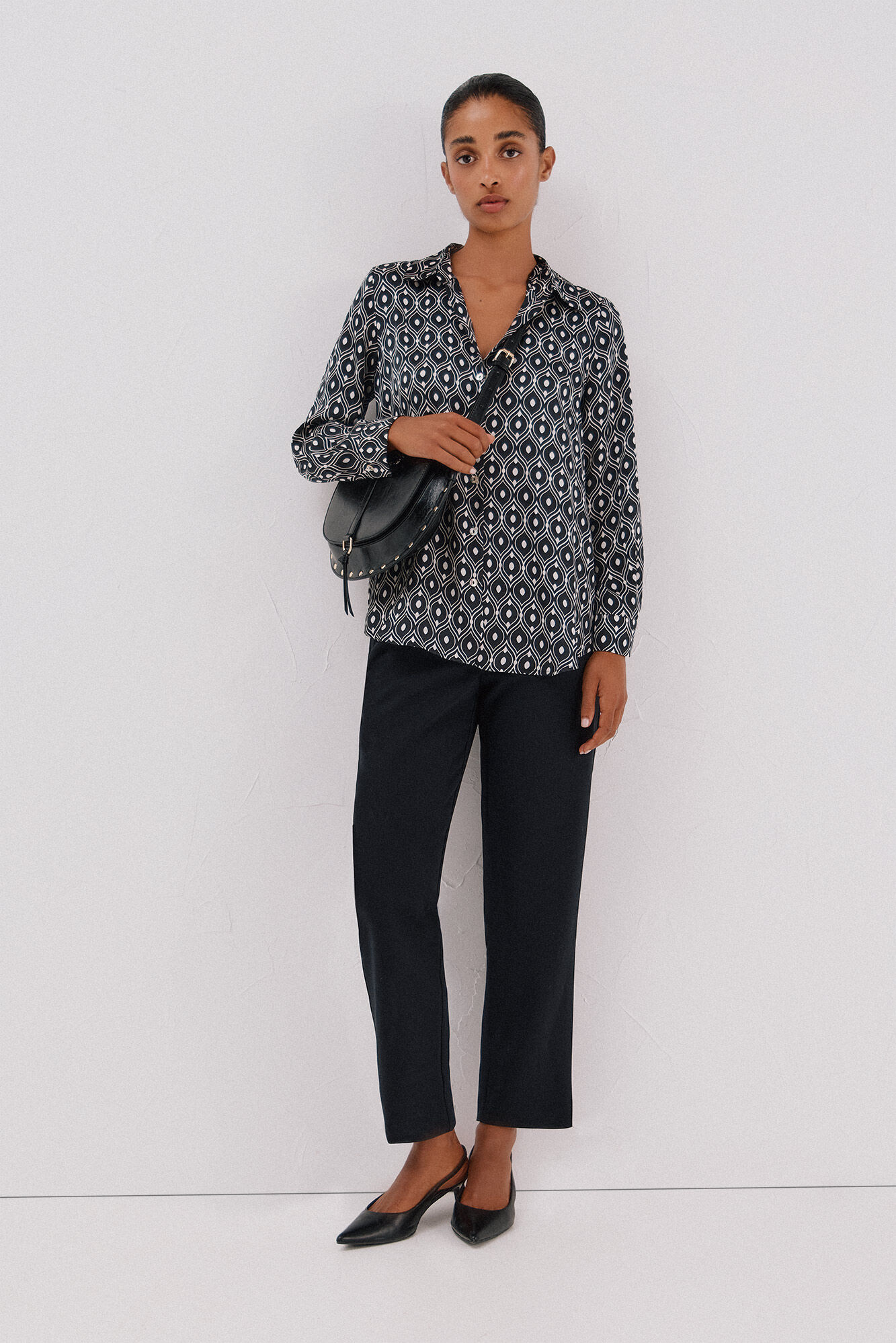 Cortefiel Camisa acetinada