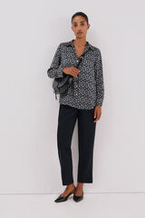 Cortefiel Camisa satinada Multicolor