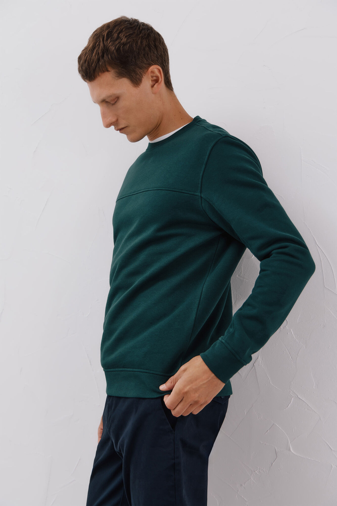 Cortefiel Sudadera cuello caja