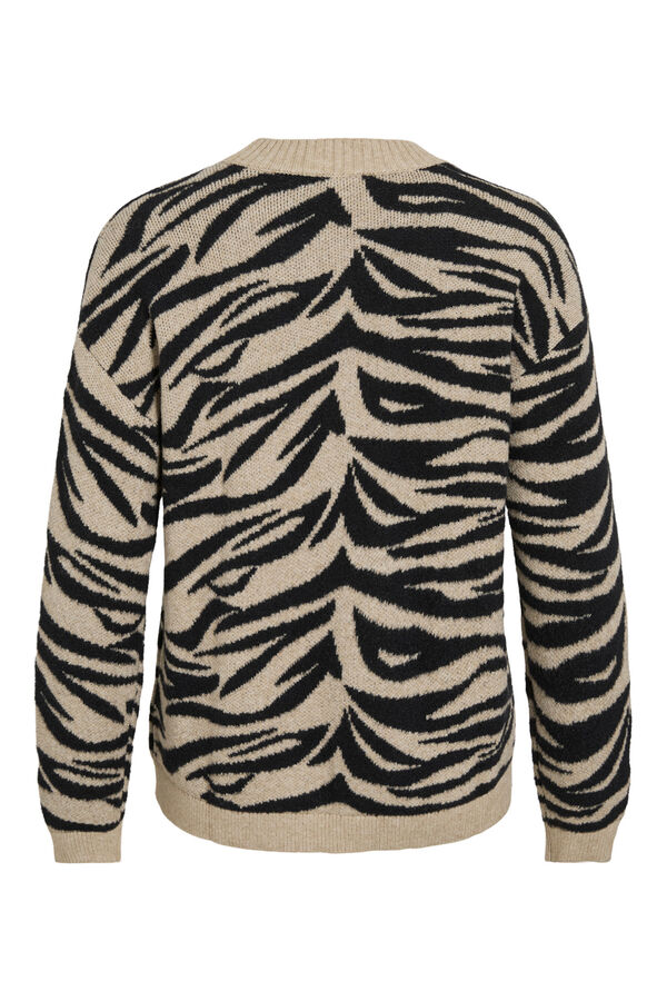 Vila Camisola de malha com viscose Tostado