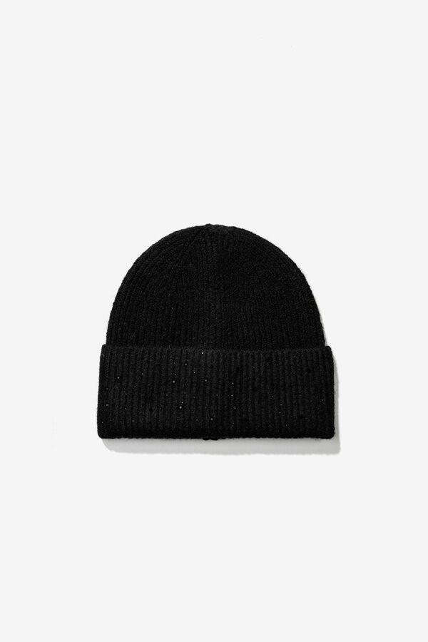 Vilanova Gorro de Canal&eacute; con Strass Black