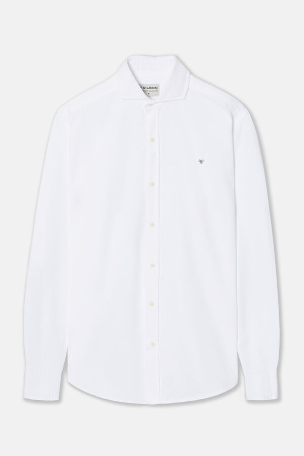 Silbon Silbon structure casual shirt White