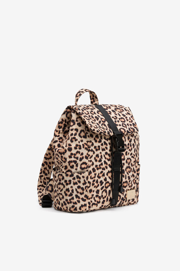 Vilanova Animal print backpack Beige