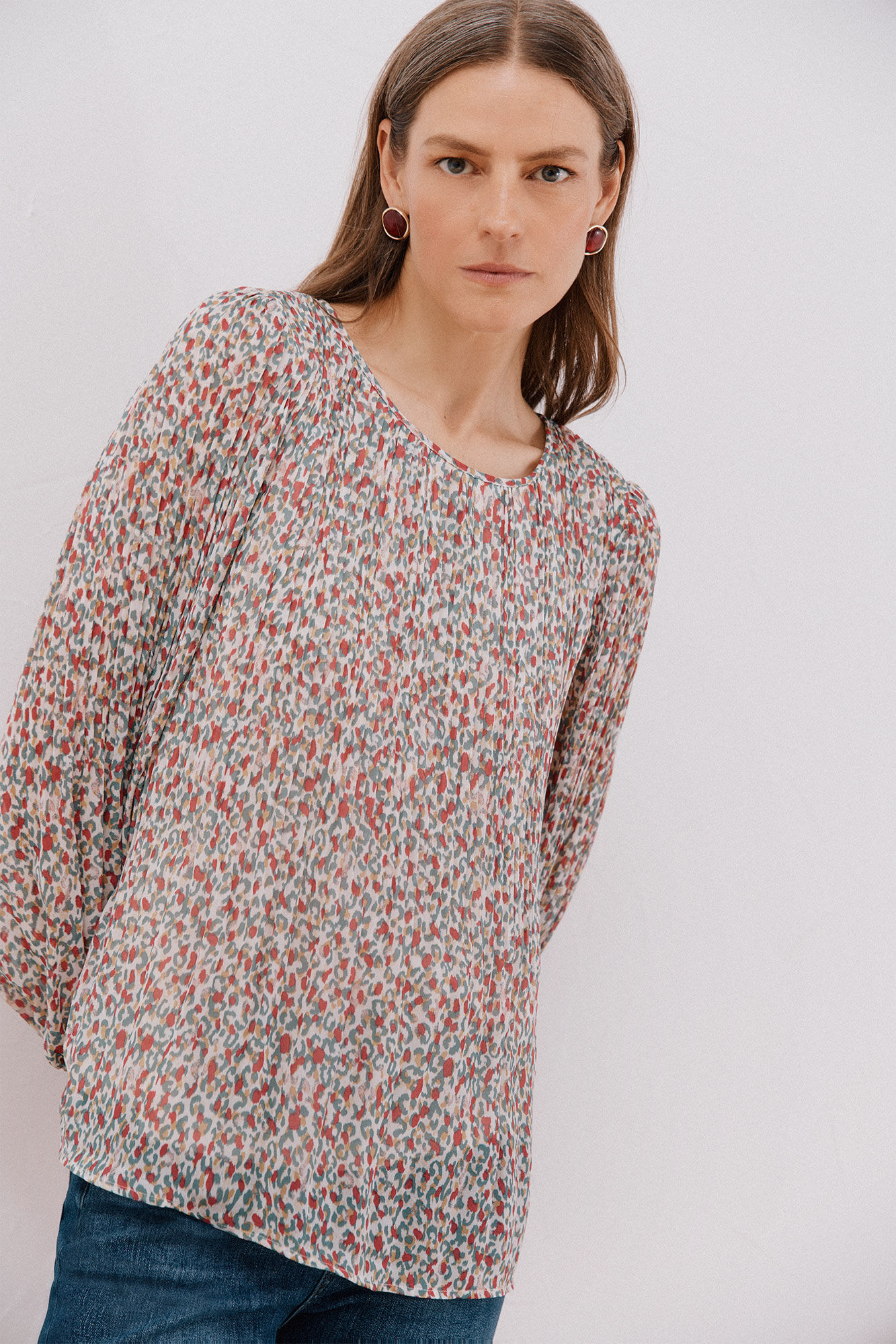 Cortefiel Blusa plissada