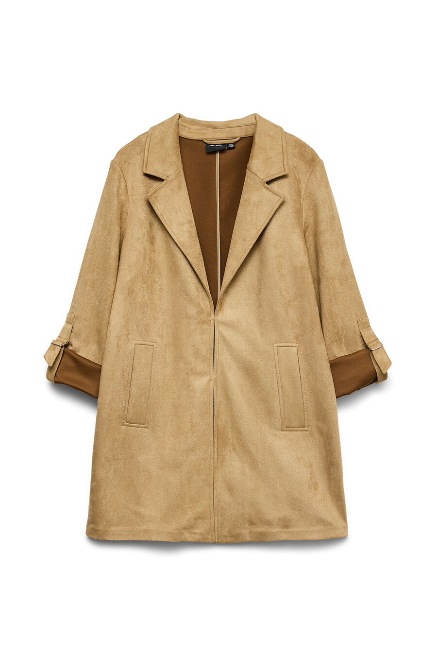 Chaqueta efecto ante cuello de solapa