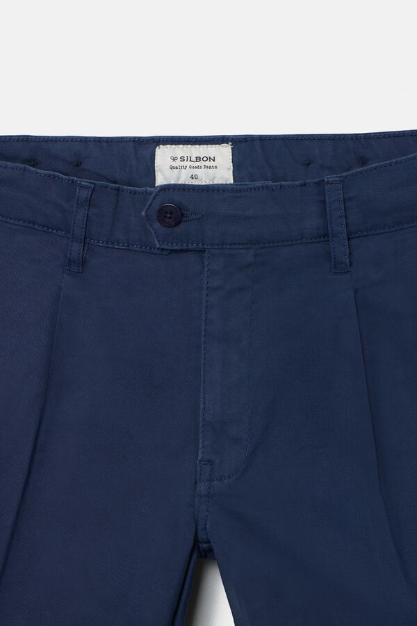 Silbon Pantal&oacute;n sport chino pinza Azul marino