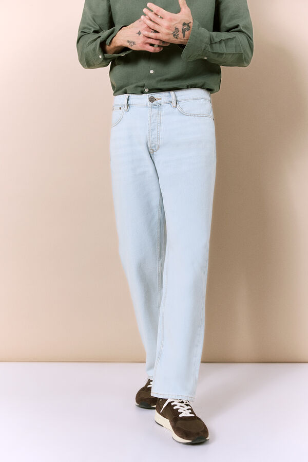 OOTO Pantal&oacute;n vaquero new straight fit Azul Claro