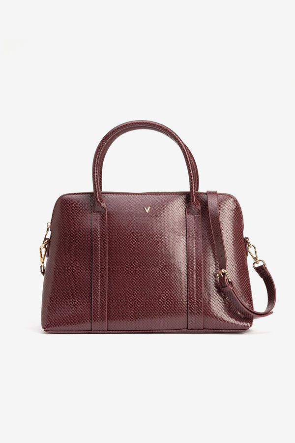 Vilanova Mala de escrit&oacute;rio com efeito de cobra Castanho