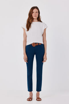Cortefiel Jeans Pitillo Crop Color