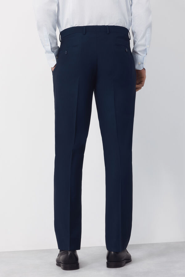 Cortefiel Structured trousers Serie XXI Navy