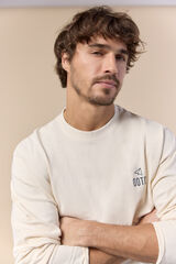 OOTO Camiseta b&aacute;sica manga larga Beige
