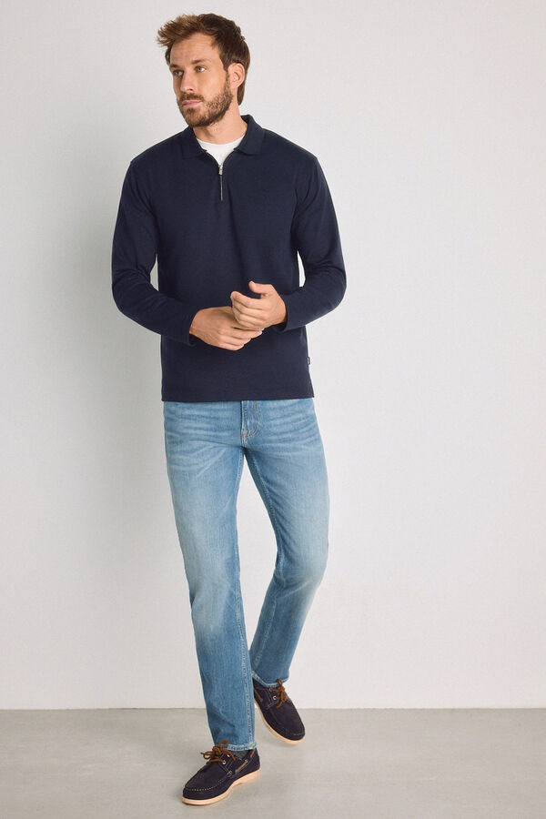Jack & Jones Polo interlock regular fit Azul