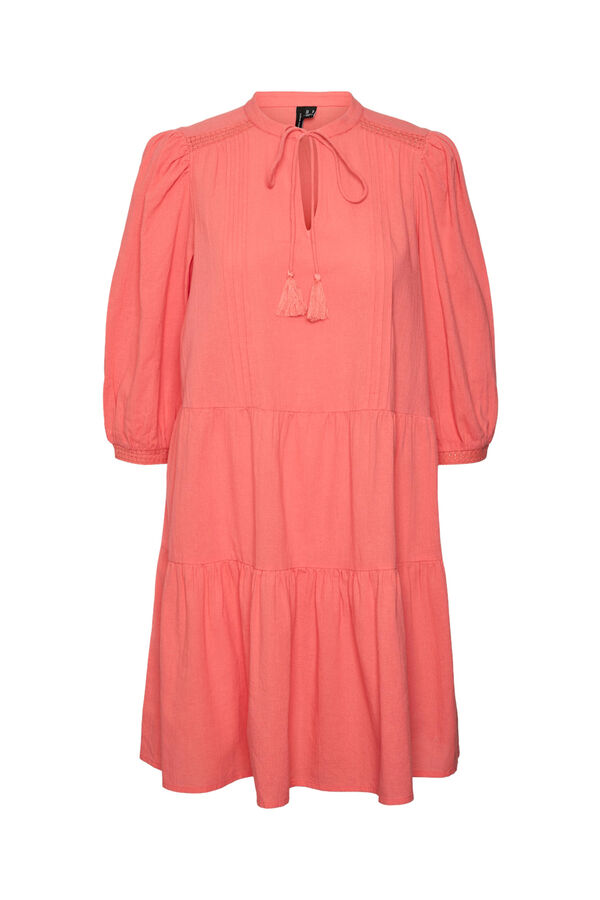 Vero Moda Vestido mangas globo Rosa