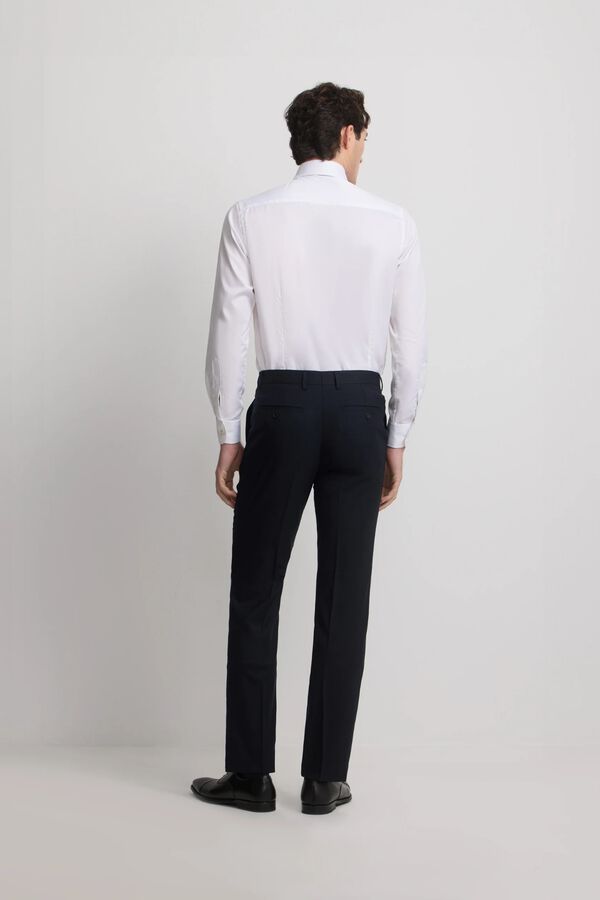 Silbon Pantal&oacute;n traje natural stretch Azul marino