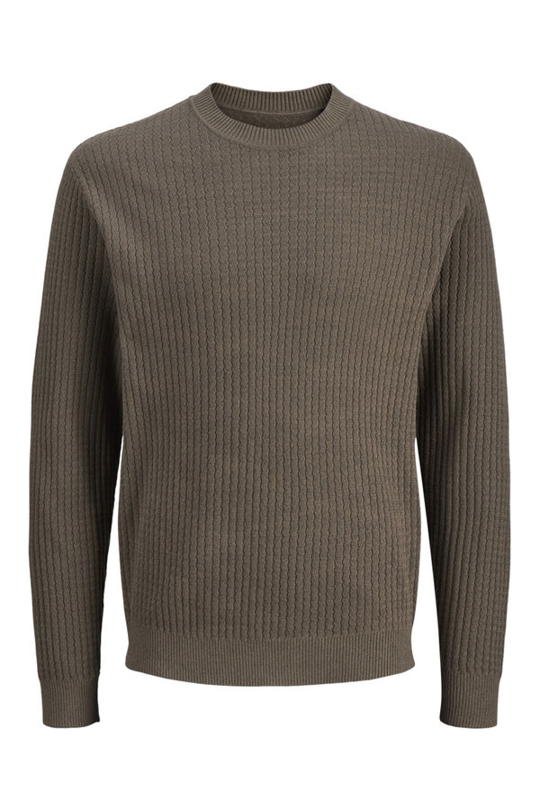 Jack & Jones Jersey básico de punto liso Marrón