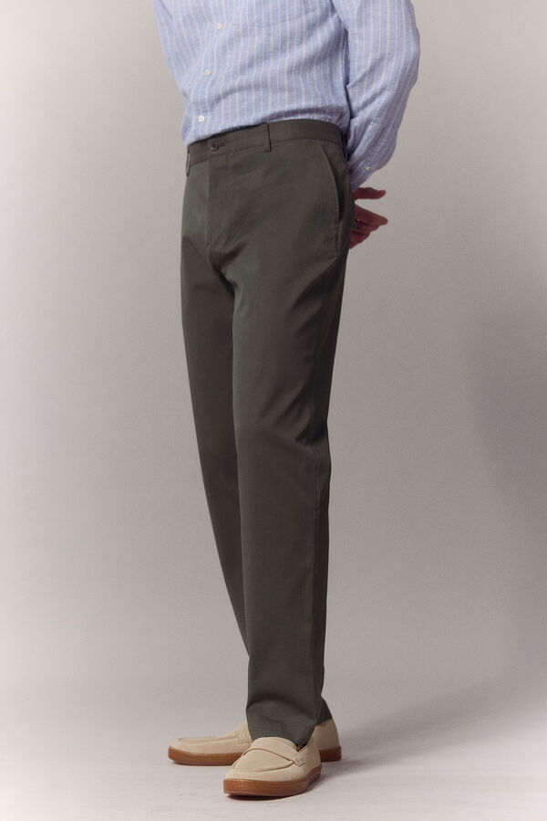 OOTO Pantal&oacute;n traje coordinado algod&oacute;n Kaki