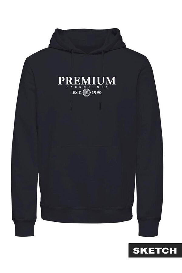 Jack & Jones Sudadera con capucha y estampado Azul marino