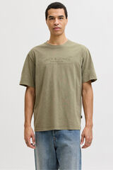 Jack & Jones Camiseta lavada logo Verde
