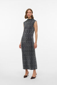 Vero Moda Vestido longo manga com glitter