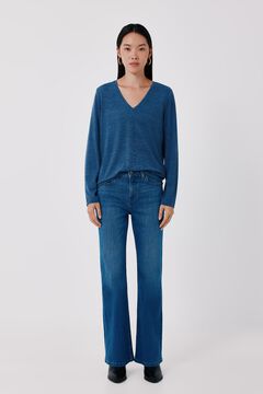 Cortefiel T-shirt b&aacute;sica decote em bico
