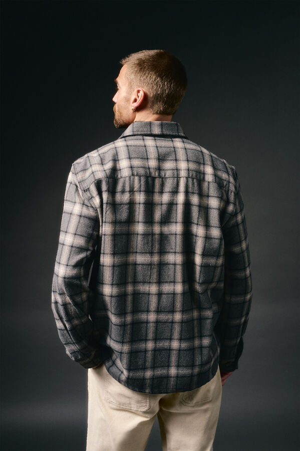 OOTO Sobrecamisa cuadro Gris