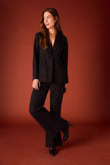 Slowlove Blazer ajustado com strass. Preto