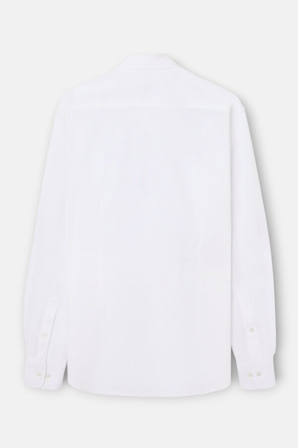 Silbon Camisa sport lino Blanco