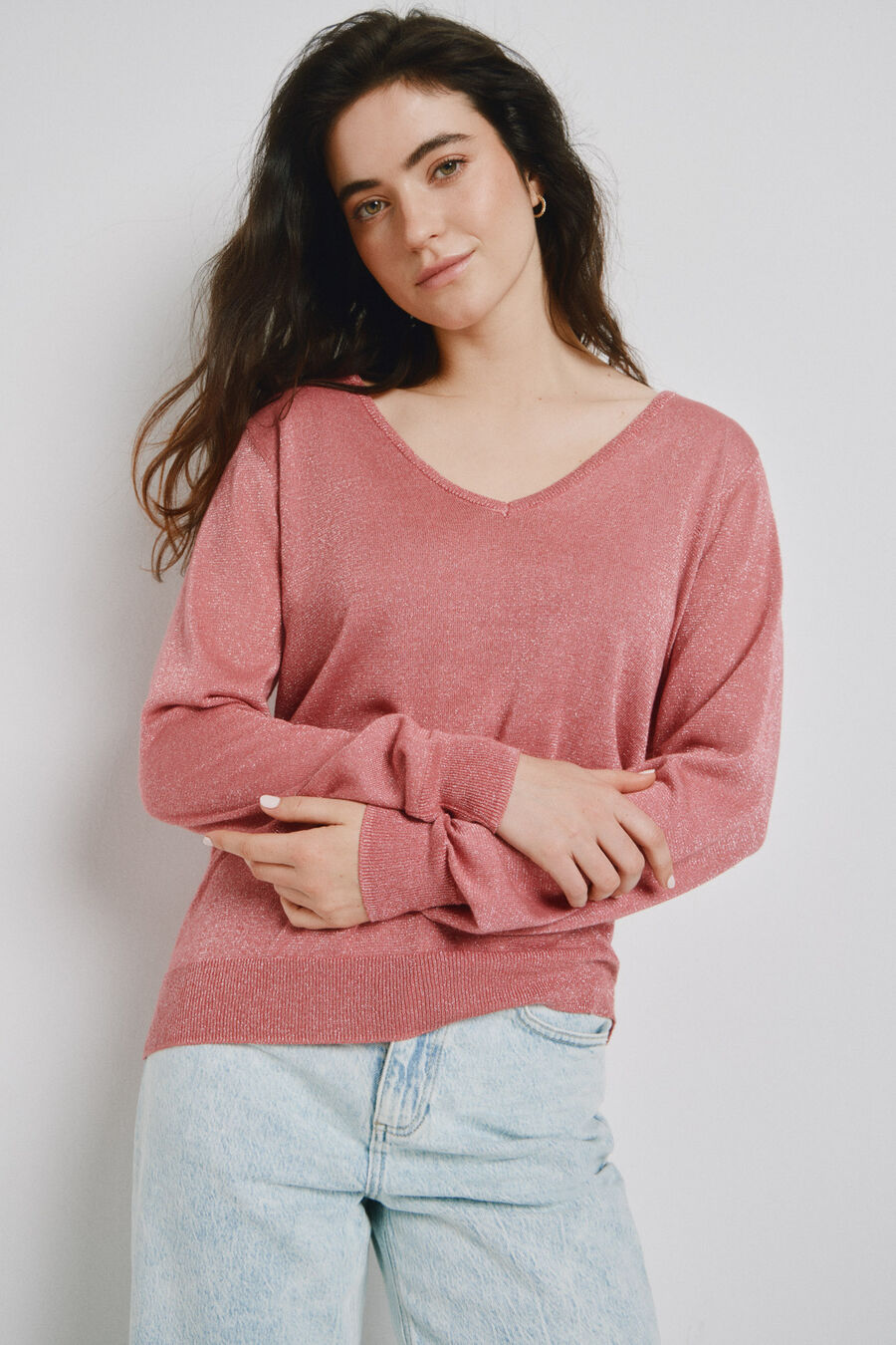 Jersey de punto con lúrex