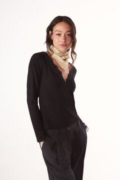 Slowlove Top estrucutura detalle blonda