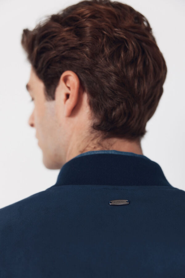 Cortefiel Cazadora bomber efecto ante Azul marino