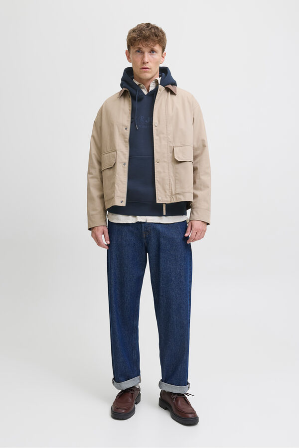 Jack & Jones Sudadera logo frontal Azul marino