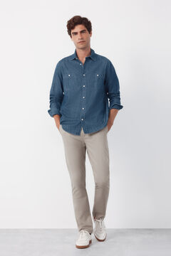 Cortefiel Pantal&oacute;n chino print slim