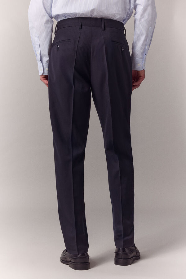 OOTO Pantal&oacute;n traje espiga Azul marino